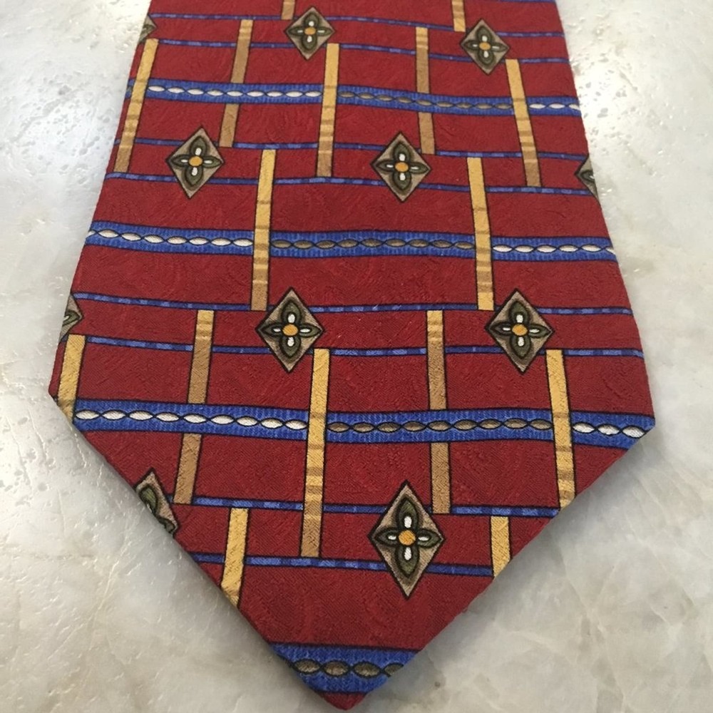 STUDIO by fumagalli's Men's Necktie, 100% Silk, printed in Italy, Made in USA